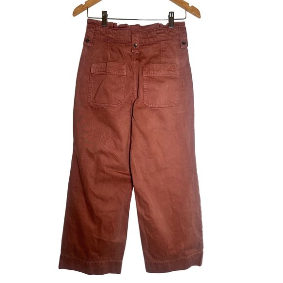 Upwest Womens Wide-Leg Crop Pants Size 2 Dusty Rose - Picture 7 of 11